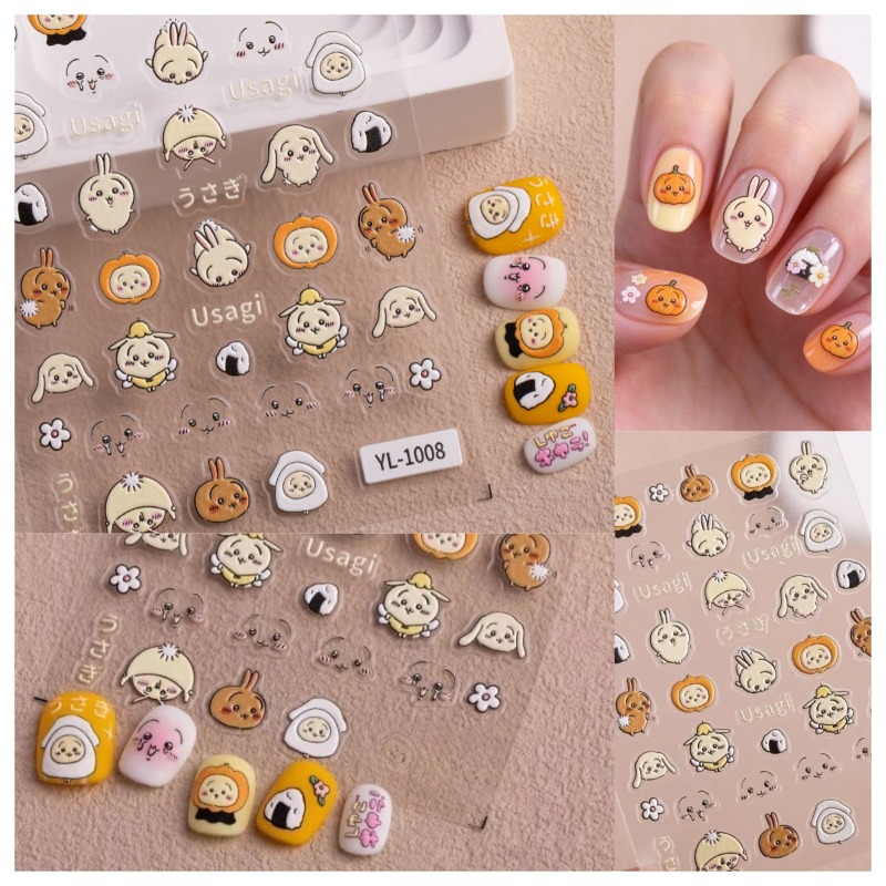 Nail Art - Cartoon Kawaii Nail Stickers Usagi Hachiware