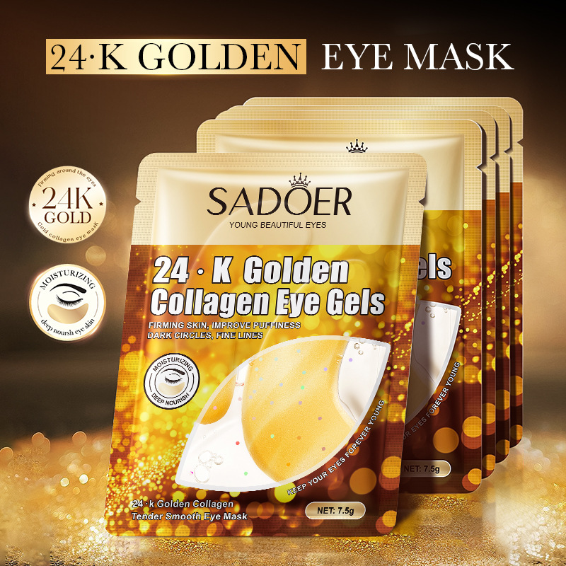 SADOER 24K Gold Collagen Cryst - Collagen Under Eye Patches review and price