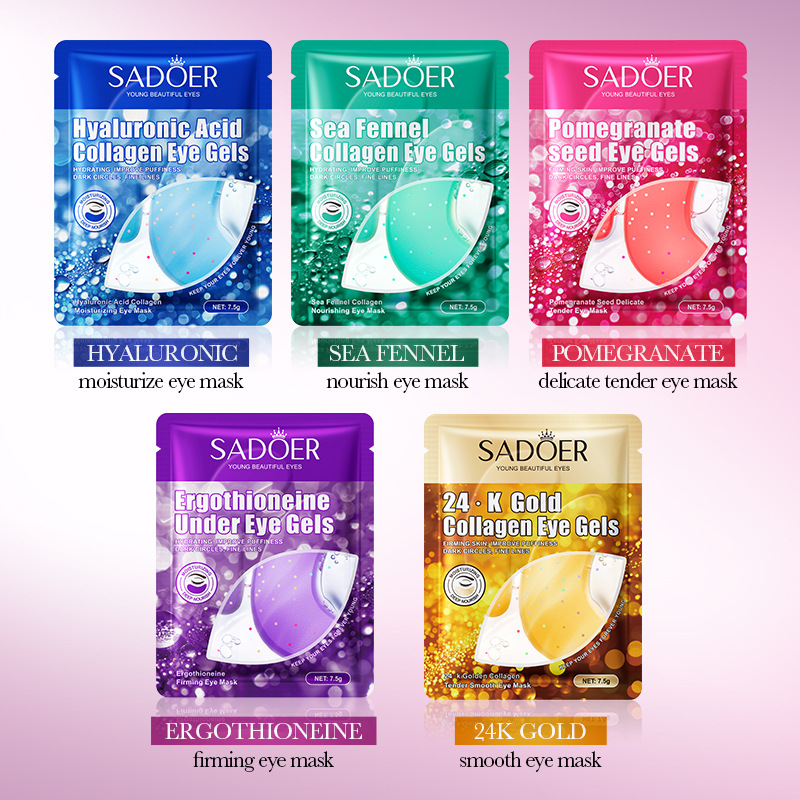 SADOER 24K Gold Collagen Cryst - Collagen Under Eye Patches review and price