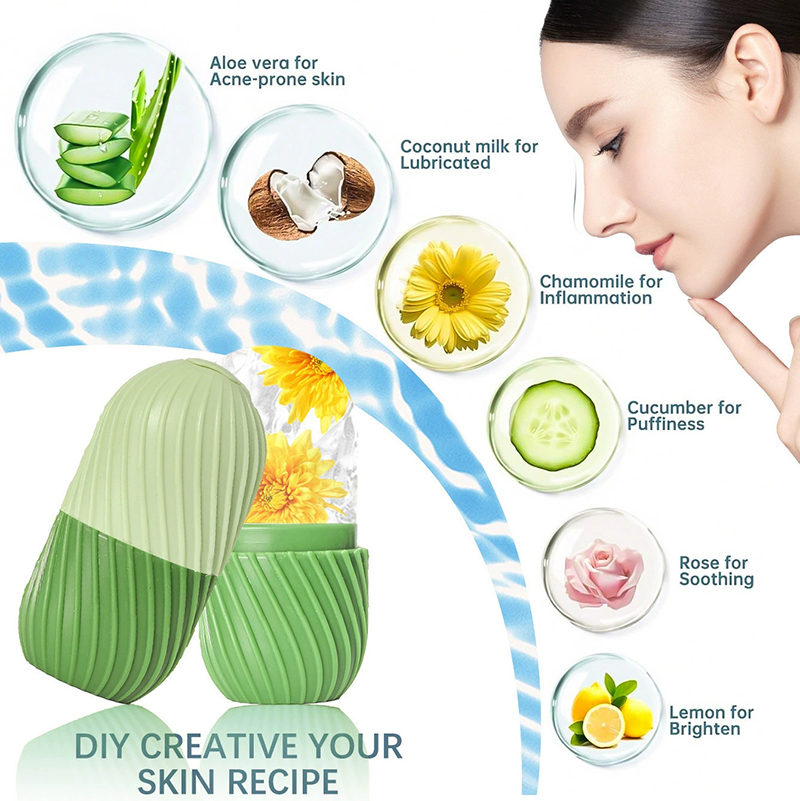 【1PC Silicone Ice Face Roller  - Face Ice Roller Puffiness review and price