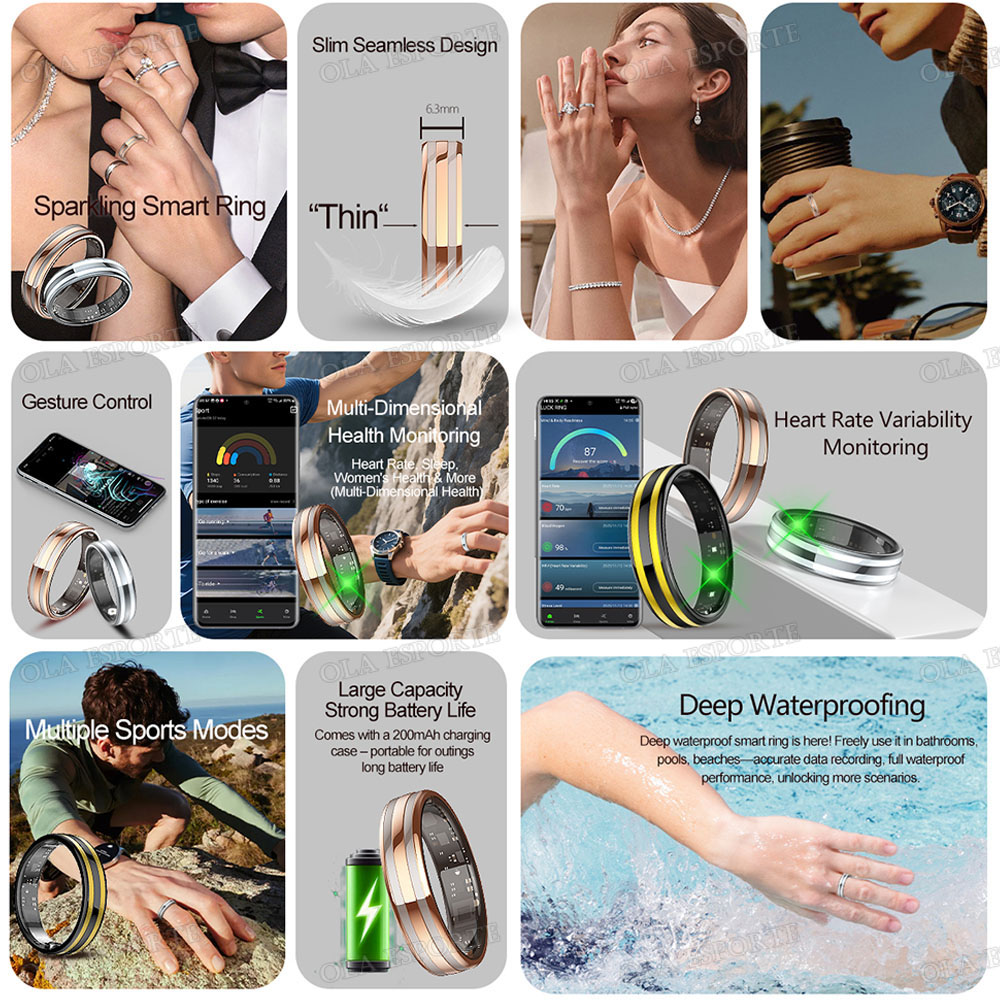 New Smart Ring Heart Rate Stre - Health Monitors review and price